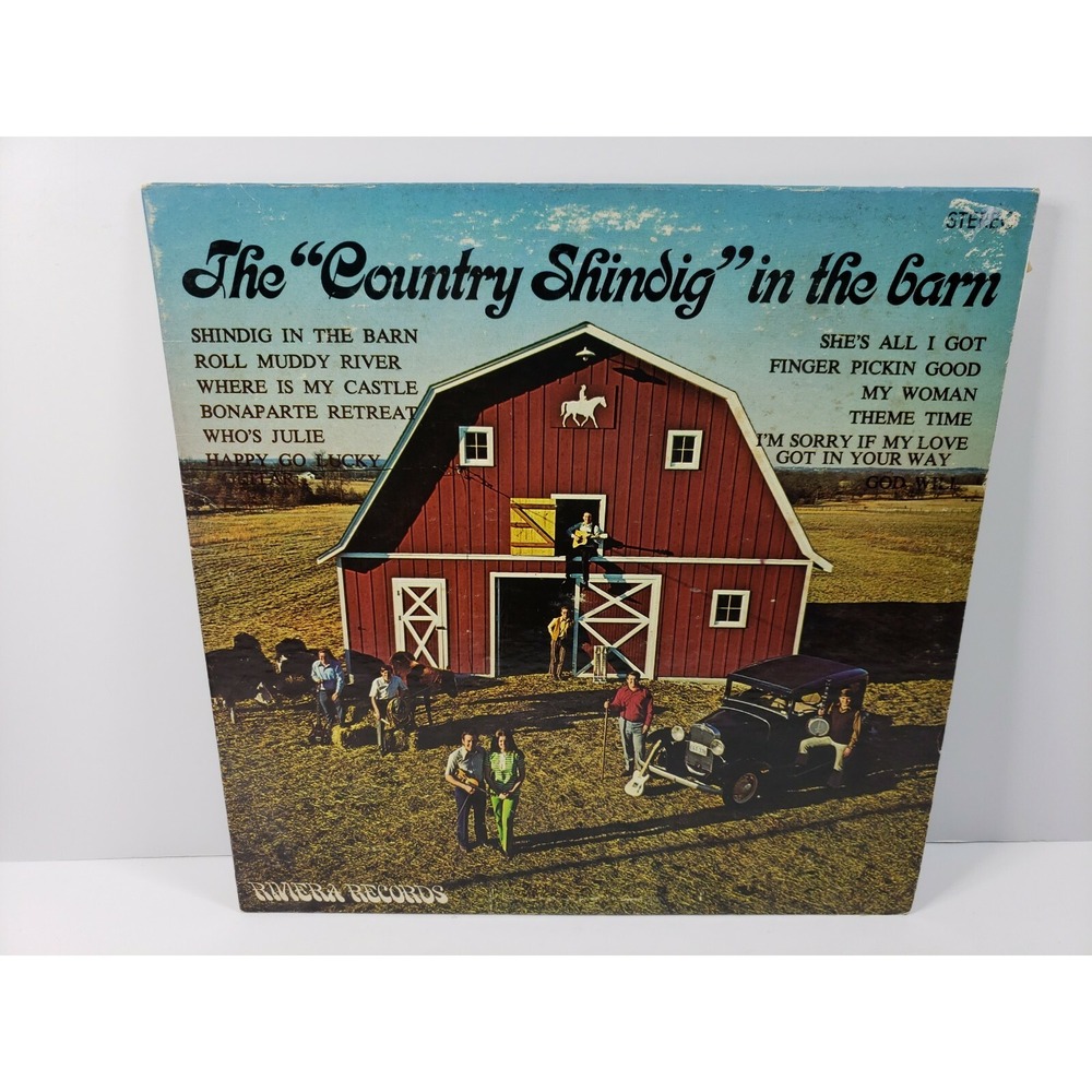 The "Country Shindig" in the barn Riviera Records‎ LP Signed Autographs on Back